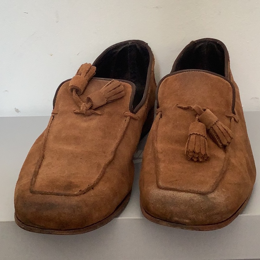 Men's Brown Suede Loafers